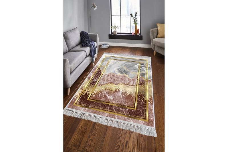 HOMEFESTO Matta 160x230 cm Multifärgad/Sammet - Persisk matta - Orientaliska mattor