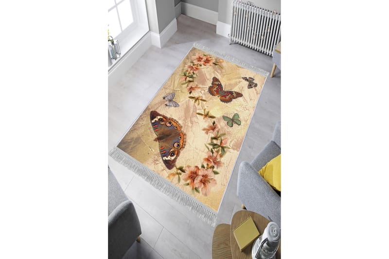 HOMEFESTO Matta 160x230 cm Multifärgad/Sammet - Persisk matta - Orientaliska mattor