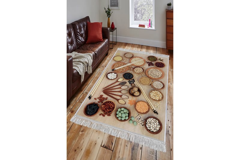 HOMEFESTO Matta 160x230 cm Multifärgad/Sammet - Persisk matta - Orientaliska mattor