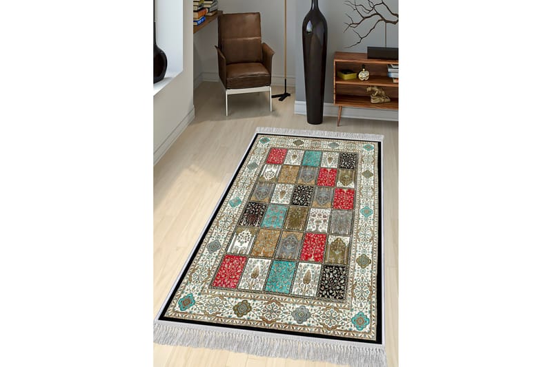 HOMEFESTO Matta 160x230 cm Multifärgad/Sammet - Persisk matta - Orientaliska mattor