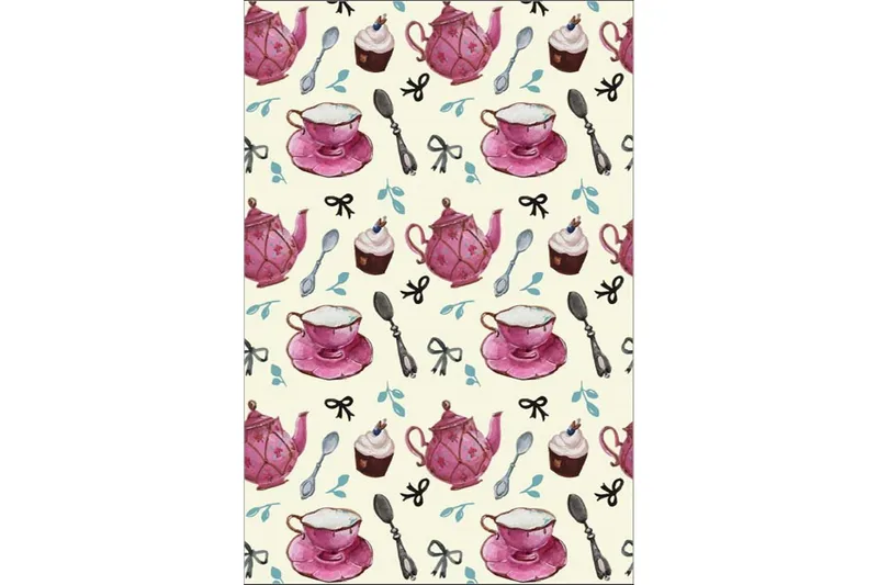 Homefesto Matta 160x230 cm, Multifärgad/Sammet