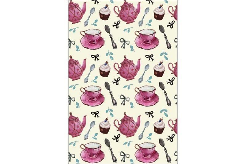 Homefesto Matta 160x230 cm, Multifärgad/Sammet