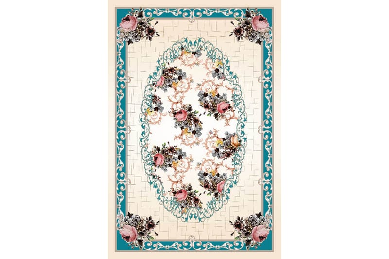 HOMEFESTO Matta 180x280 cm Multifärgad/Sammet - Textilier & mattor - Mattor - Orientaliska mattor - Persisk matta