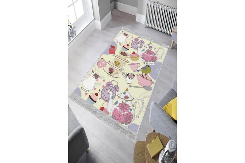 HOMEFESTO Matta 180x280 cm Multifärgad/Sammet - Textilier & mattor - Mattor - Orientaliska mattor - Persisk matta