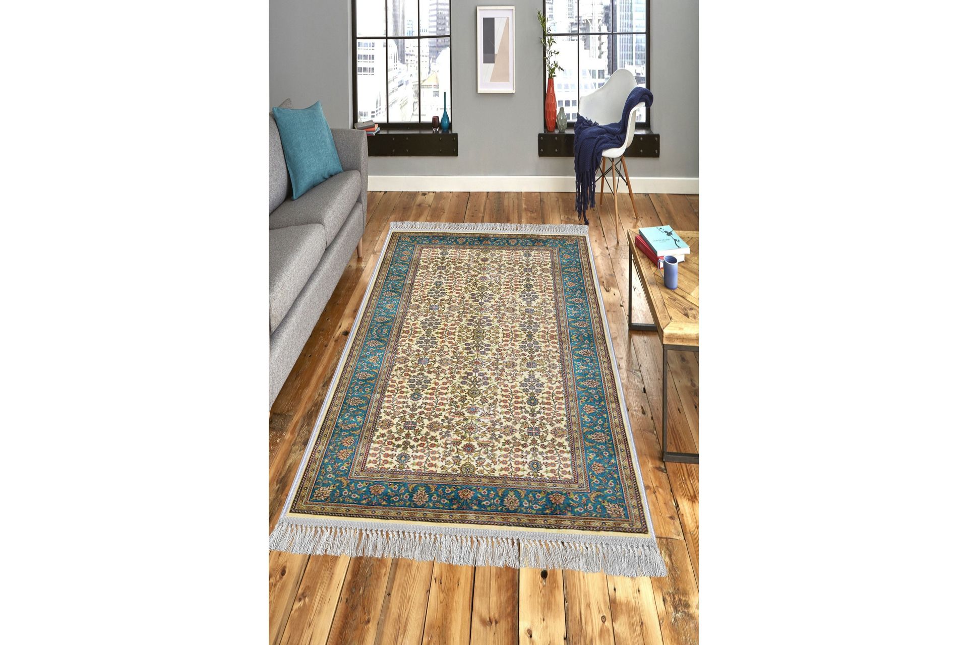 HOMEFESTO Matta 180x280 cm Multifärgad/Sammet - Textilier & mattor - Mattor - Orientaliska mattor - Persisk matta