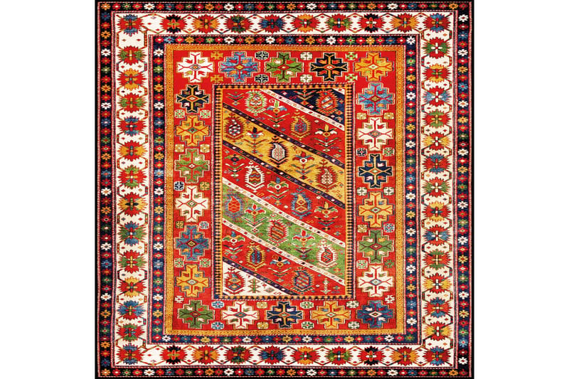 HOMEFESTO Matta 80x120 cm Multifärgad - Persisk matta - Orientaliska mattor
