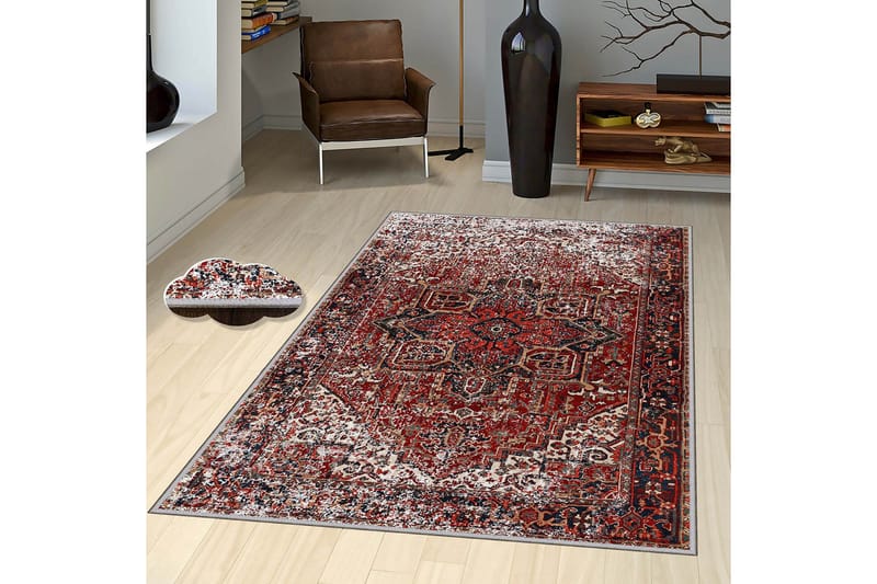 HOMEFESTO Matta 80x120 cm Multifärgad - Persisk matta - Orientaliska mattor