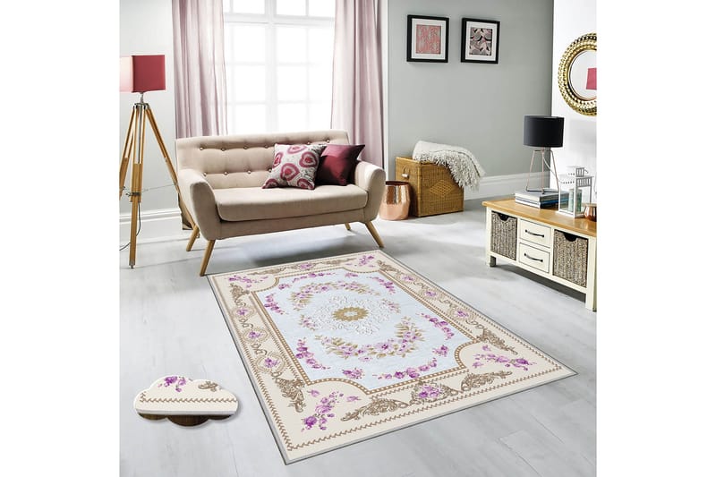 HOMEFESTO Matta 80x120 cm Multifärgad - Persisk matta - Orientaliska mattor