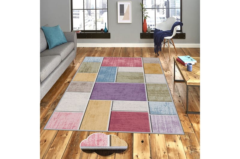 HOMEFESTO Matta 80x120 cm Multifärgad - Textilier & mattor - Mattor - Orientaliska mattor - Persisk matta