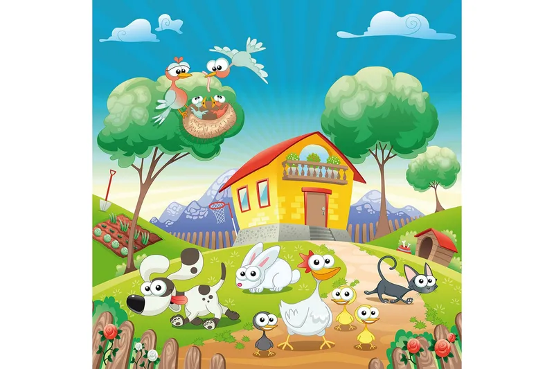 Homefesto Matta 80x120 cm, Multifärgad