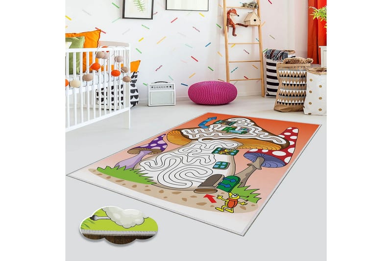 Homefesto Matta 80x120 cm, Multifärgad