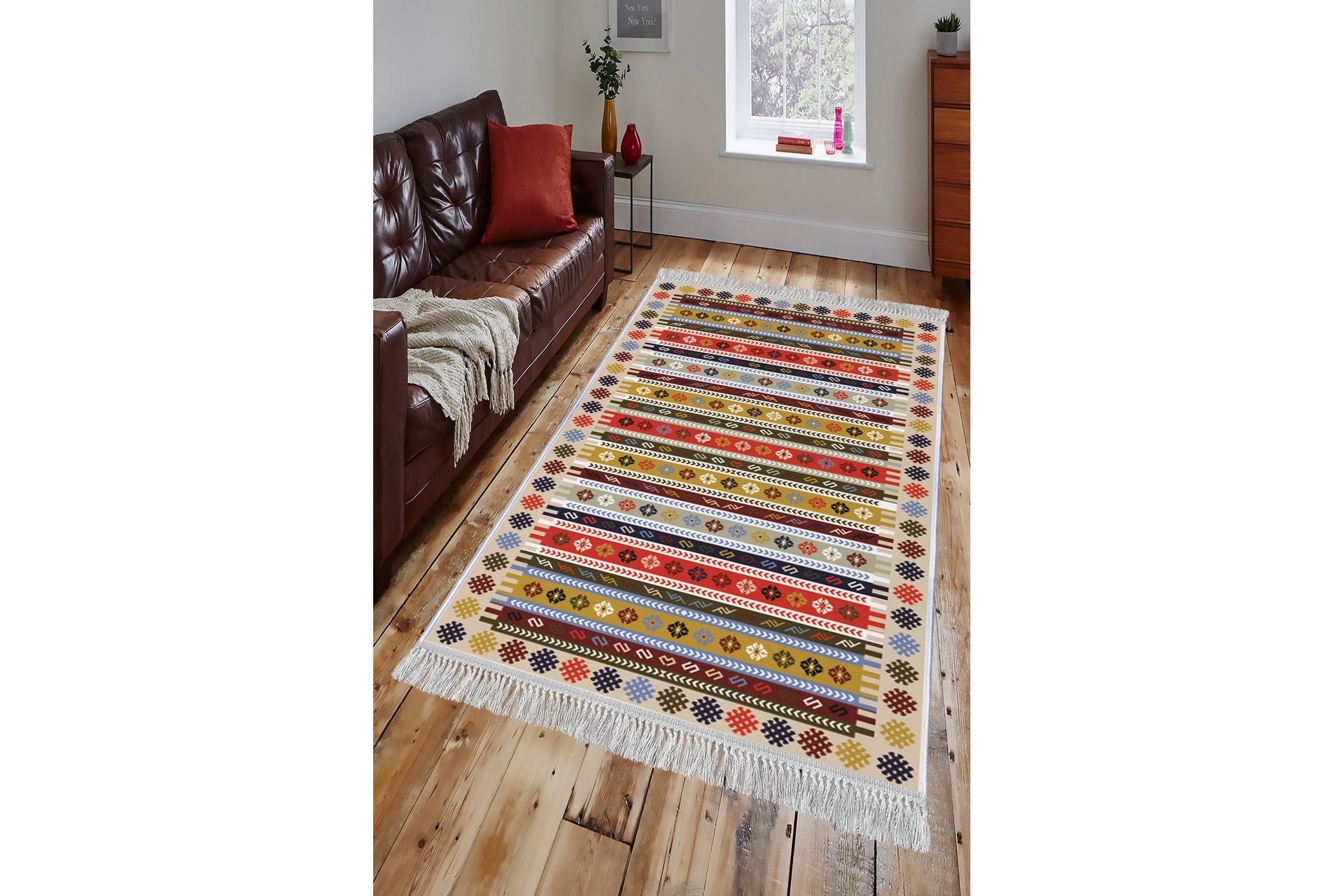 HOMEFESTO Matta 80x120 cm Multifärgad/Sammet - Textilier & mattor - Mattor - Orientaliska mattor - Persisk matta