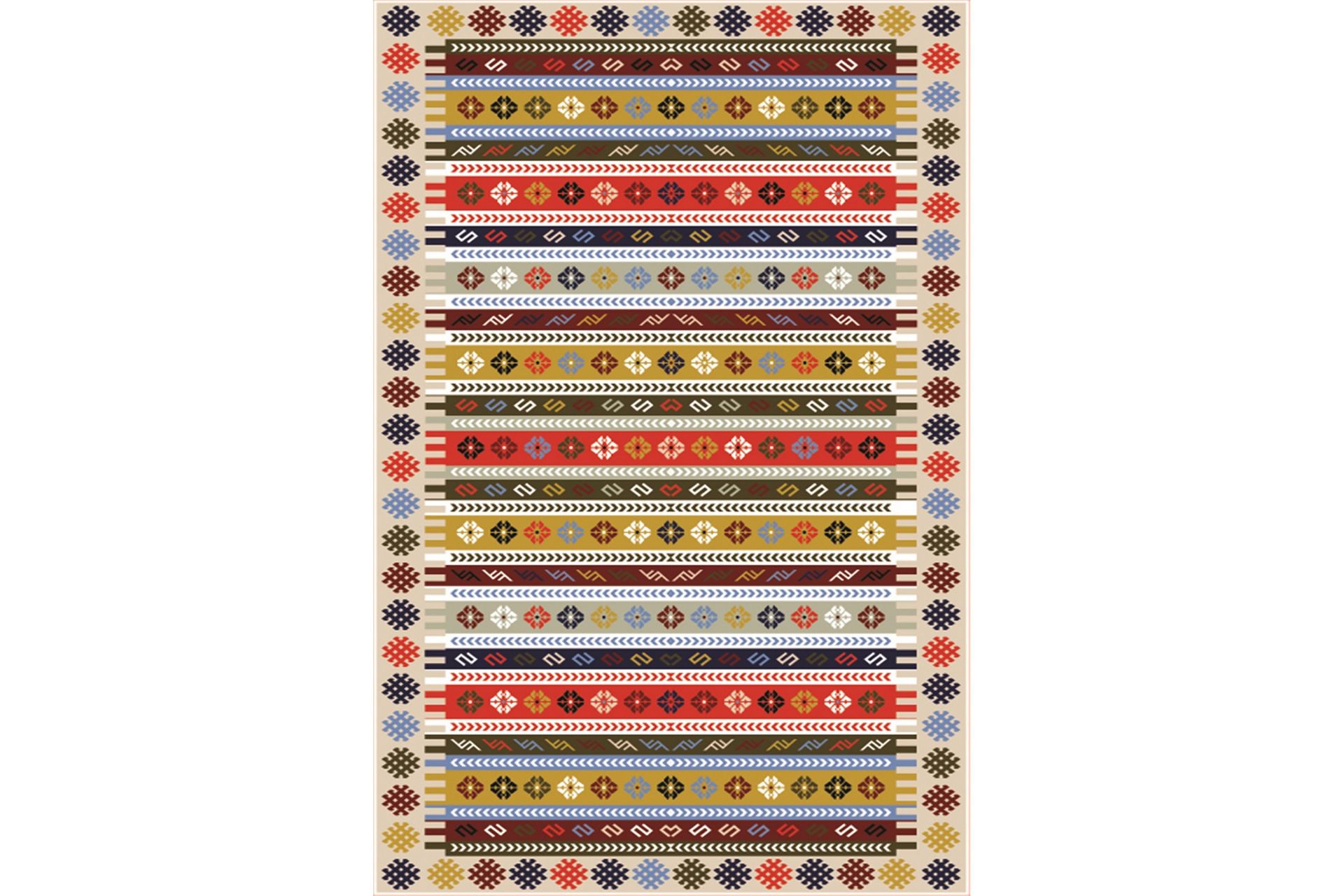 HOMEFESTO Matta 80x120 cm Multifärgad/Sammet - Textilier & mattor - Mattor - Orientaliska mattor - Persisk matta