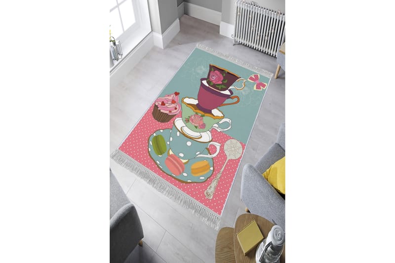 HOMEFESTO Matta 80x120 cm Multifärgad/Sammet - Textilier & mattor - Mattor - Orientaliska mattor - Persisk matta