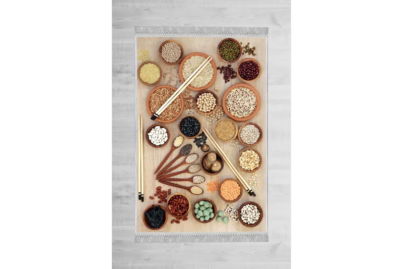 Homefesto Matta 80x120 cm, Multifärgad/Sammet