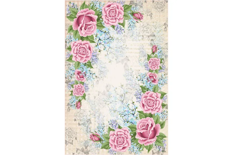 Homefesto Matta 80x120 cm - Multifärgad/Sammet - Textilier & mattor - Mattor - Orientaliska mattor - Persisk matta