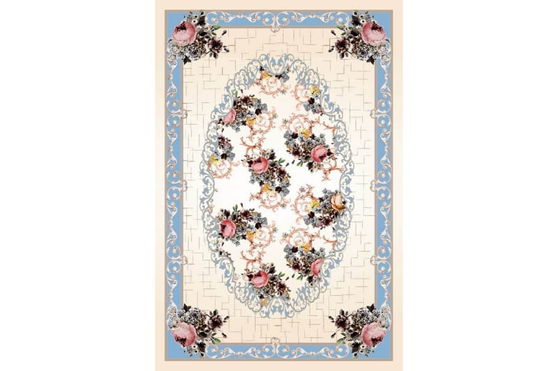 Homefesto Matta 80x120 cm - Multifärgad/Sammet - Textilier & mattor - Mattor - Orientaliska mattor - Persisk matta