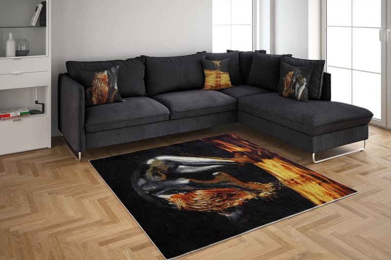 HOMEFESTO Matta 80x150 cm Multifärgad - Persisk matta - Orientaliska mattor