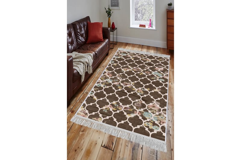 HOMEFESTO Matta 80x150 cm Multifärgad/Sammet - Persisk matta - Orientaliska mattor