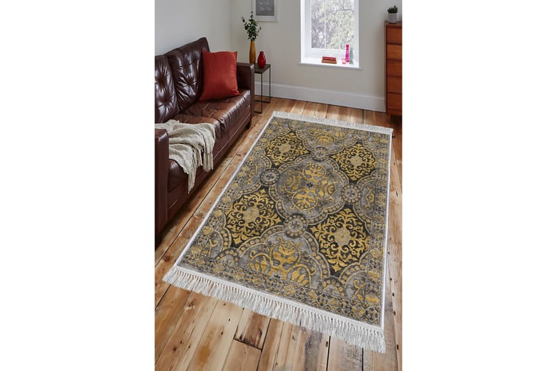 HOMEFESTO Matta 80x150 cm Multifärgad/Sammet - Persisk matta - Orientaliska mattor