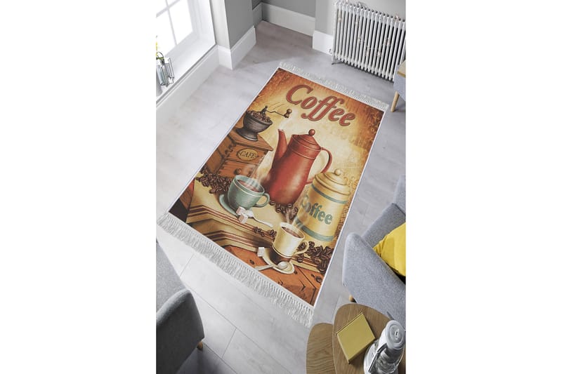 HOMEFESTO Matta 80x150 cm Multifärgad/Sammet - Persisk matta - Orientaliska mattor