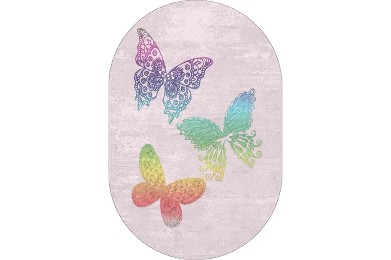 Homefesto Matta 80x150 cm, Multifärgad/Sammet