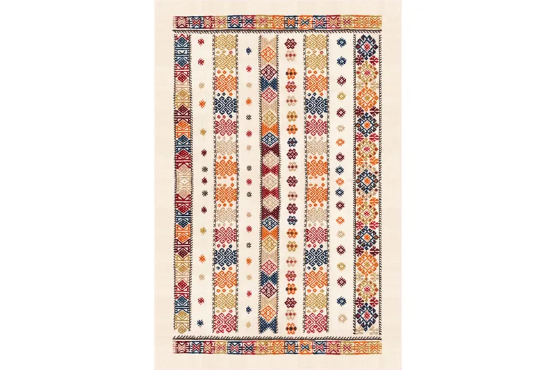 Homefesto Matta 80x200 cm, Multifärgad/Sammet