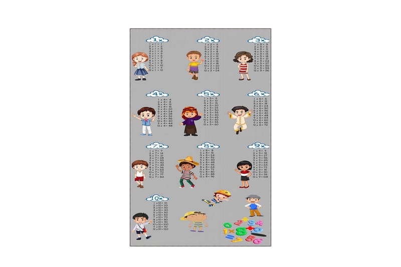 Homefesto Matta 80x300 cm, Multifärgad