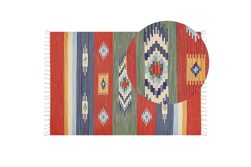 Kamaris Kelimmatta 140x200 cm - Röd - Textilier & mattor - Mattor - Orientaliska mattor - Kelimmattor