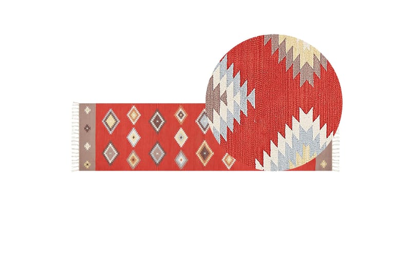 Lorut Kelimmatta 80x300 cm - Röd - Textilier & mattor - Mattor - Orientaliska mattor - Kelimmattor