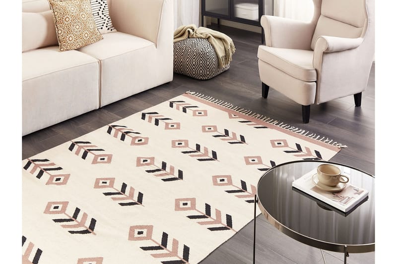 Niavan Kelimmatta 140x200 cm - Beige - Textilier & mattor - Mattor - Orientaliska mattor - Kelimmattor