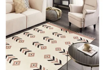 Niavan Kelimmatta 160x230 cm - Beige - Textilier & mattor - Mattor - Orientaliska mattor - Kelimmattor