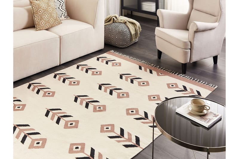 Niavan Kelimmatta 160x230 cm - Beige - Textilier & mattor - Mattor - Orientaliska mattor - Kelimmattor