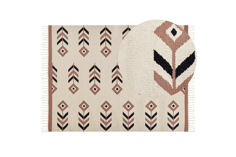 Niavan Kelimmatta 160x230 cm - Beige - Textilier & mattor - Mattor - Orientaliska mattor - Kelimmattor