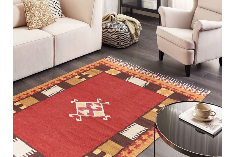 Parakar Kelimmatta 140x200 cm - Röd - Textilier & mattor - Mattor - Orientaliska mattor - Kelimmattor
