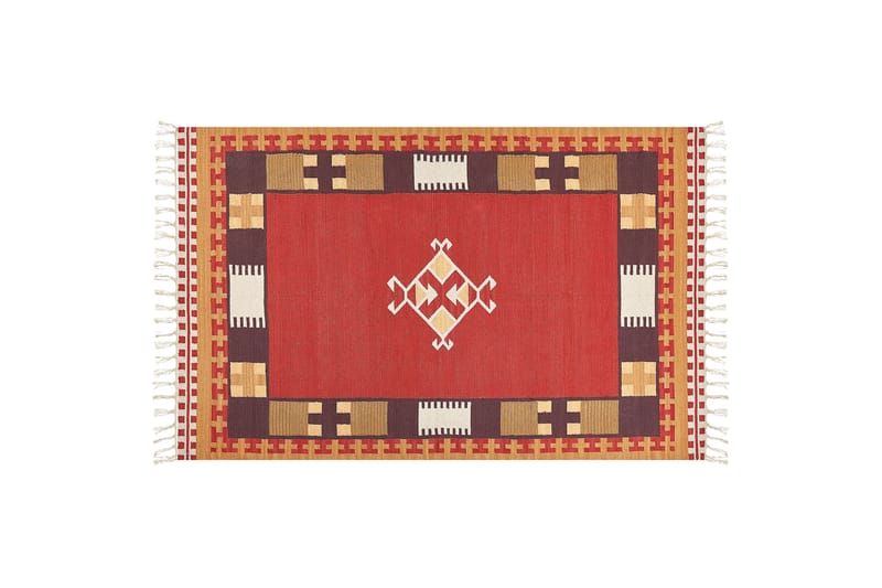Parakar Kelimmatta 140x200 cm Röd - Textilier & mattor - Mattor - Orientaliska mattor - Kelimmattor