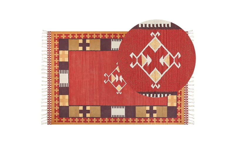 Parakar Kelimmatta 200x300 cm Röd - Textilier & mattor - Mattor - Orientaliska mattor - Kelimmattor