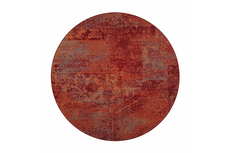 RUSTIIKKI Matta Rund 200 cm Röd-orange - Vm Carpet - Persisk matta - Orientaliska mattor