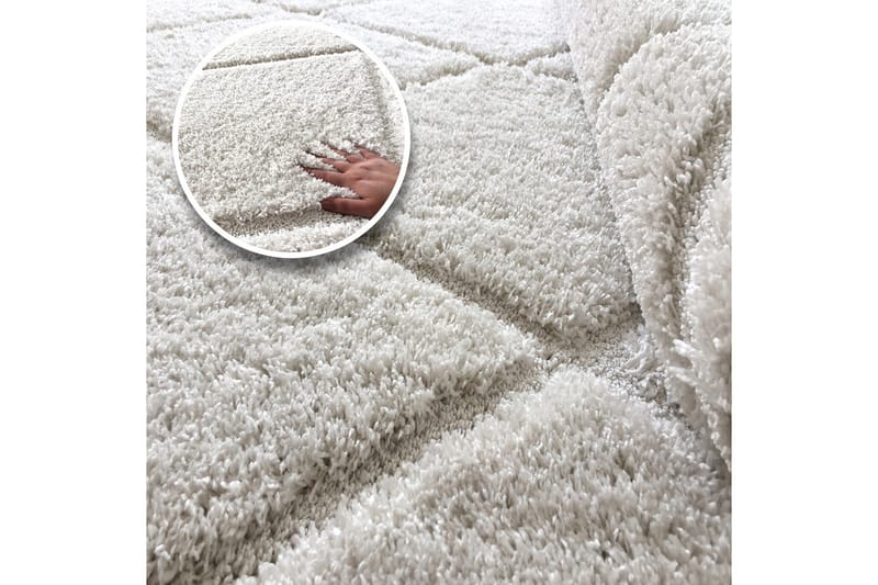 Ruby Matta 80x150 cm - Vit/Shagpile - Textilier & mattor - Mattor - Orientaliska mattor - Persisk matta
