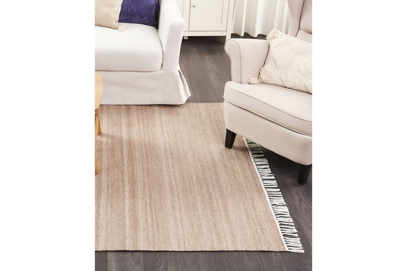 Plattvävd Malhia - Beige, 160x230 cm - Textilier & mattor - Mattor - Flatvävda mattor