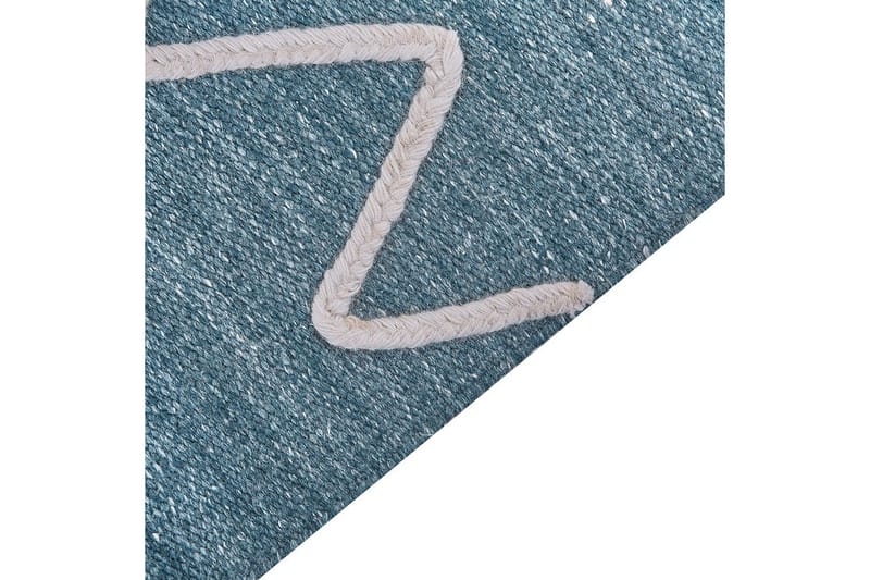 Plattvävd Yavu - Blå, Vit, 80x150 cm - Textilier & mattor - Mattor - Utomhusmattor