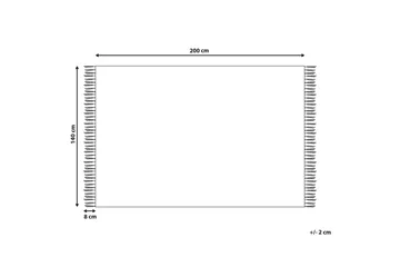 Plattvävd Yavu - Grå, vit, 140x200 cm - Textilier & mattor - Mattor - Små mattor
