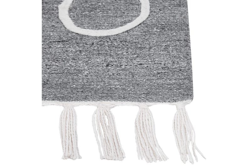 Plattvävd Yavu - Grå, vit, 140x200 cm - Textilier & mattor - Mattor - Utomhusmattor