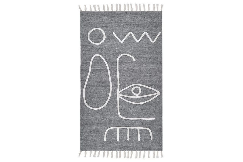 Plattvävd Yavu - Grå, vit, 80x150 cm - Textilier & mattor - Mattor - Utomhusmattor