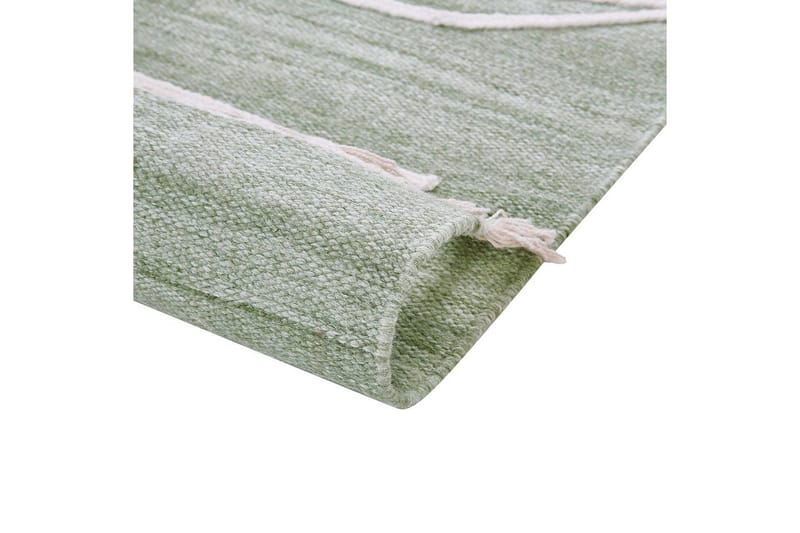 Plattvävd Yavu - Grön, Vit, 140x200 cm - Textilier & mattor - Mattor - Utomhusmattor