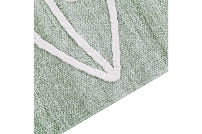 Plattvävd Yavu - Grön, Vit, 140x200 cm - Textilier & mattor - Mattor - Utomhusmattor