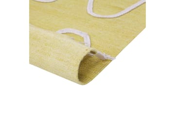 Plattvävd Yavu - Gul, 140x200 cm - Textilier & mattor - Mattor - Små mattor