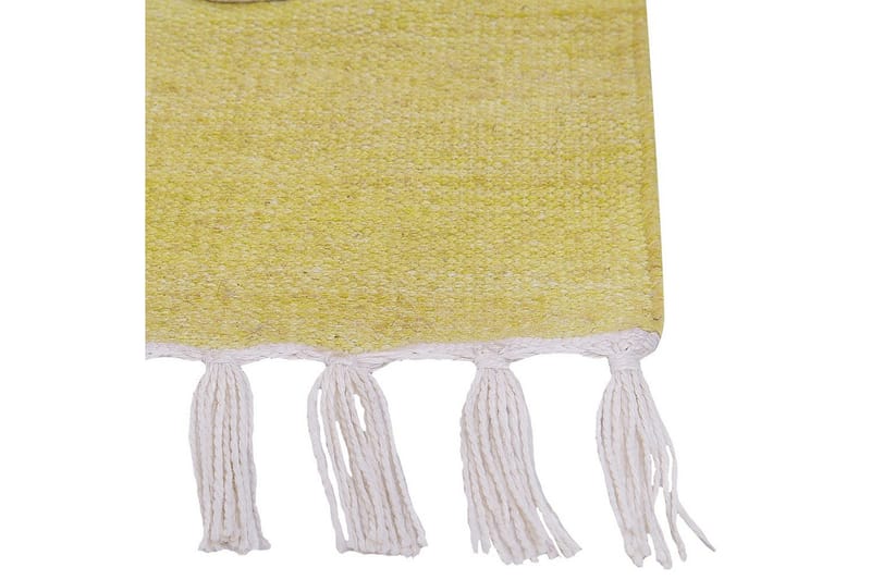 Plattvävd Yavu - Gul, 140x200 cm - Textilier & mattor - Mattor - Utomhusmattor
