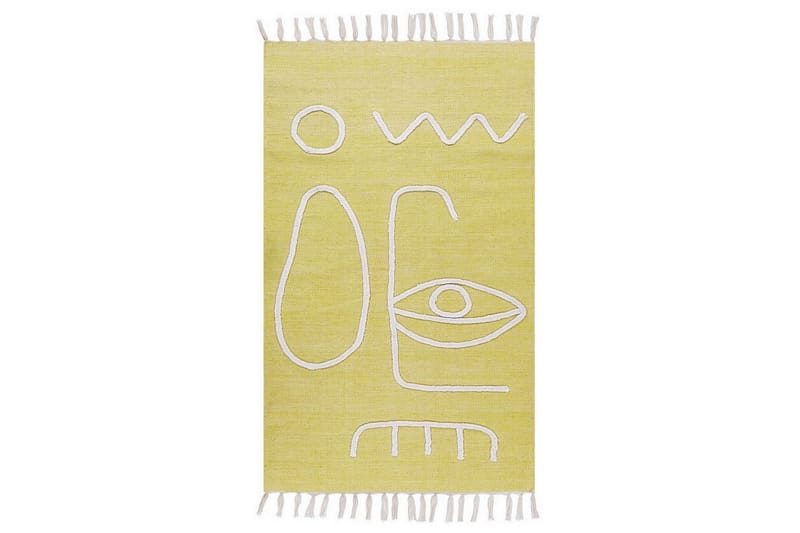 Plattvävd Yavu - Gul, 80x150 cm - Textilier & mattor - Mattor - Utomhusmattor