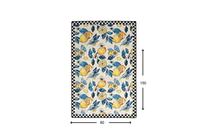 Sidrun Matta 80x150 cm - Flerfärgad/Sammet - Textilier & mattor - Mattor
